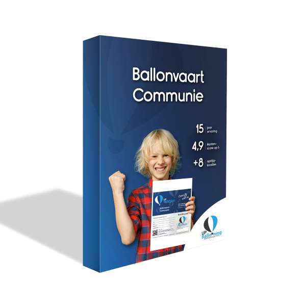 Ballonvaart cadeaubon Communie leuk geschenk