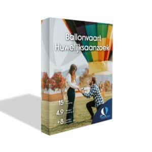 Huwelijks aanzoek ballonvaart cadeaubon